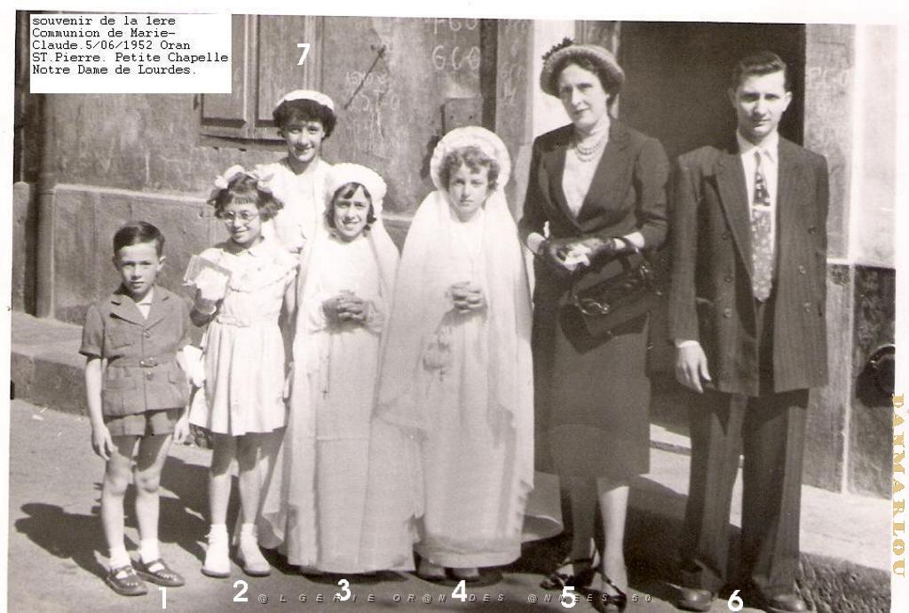 COMMUNIONS ORAN EGLISE ST PIERRE 1952.JPG